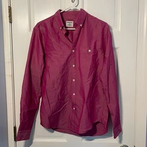 Express Men's Long Sleeve Fitted Dress Shirt